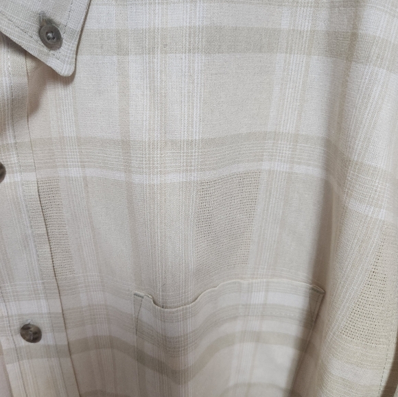 RedHead Men's Beige Plaid Shirt - Picture 3 of 4